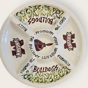 Magnolia Lane Divided Vegetable Platter MSU Mississippi State